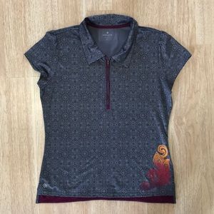 Grey Athleta collared shirt, size L